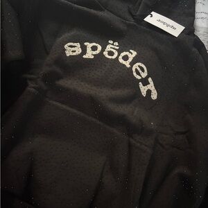 Sp5der Black Rhinestone VVS